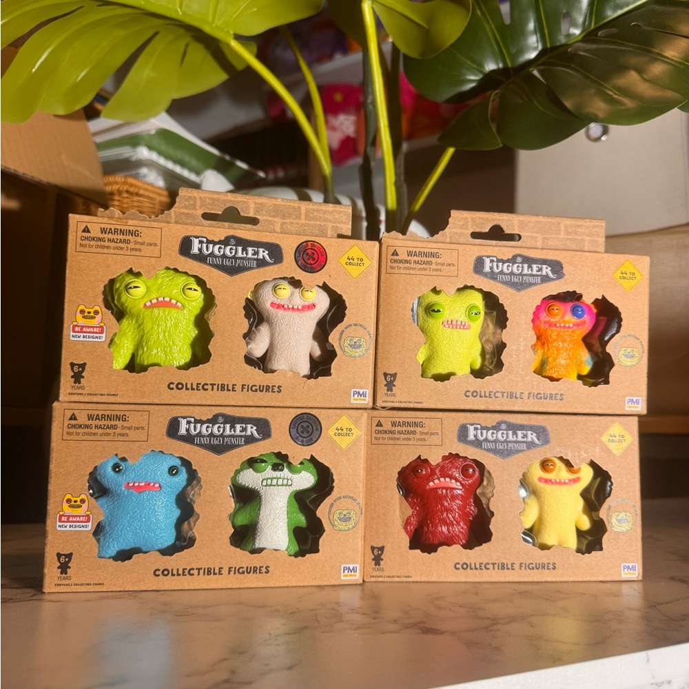 Fuggler Collectible Figurines Set (8 Total)